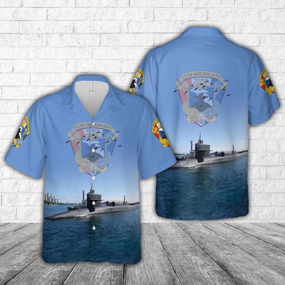 Us Navy Hawaiian Shirt US Navy USS Michigan SSGN 727 Hawaiian Shirt Military Hawaiian Shirt 1 sqddy1.jpg