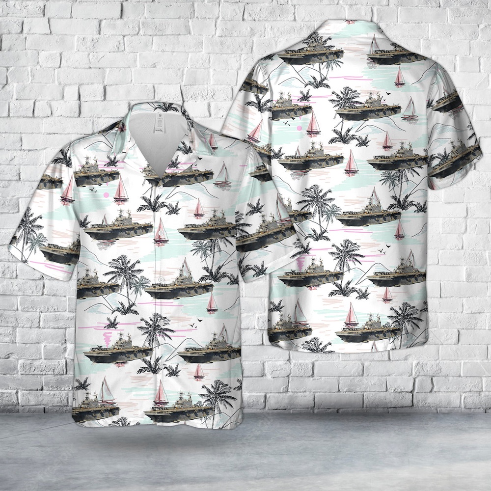 Us Navy Hawaiian Shirt US Navy USS Peleliu LHA 5 Amphibious Assault Ship Hawaiian Shirt Military Hawaiian Shirt 1 rar26x.jpg