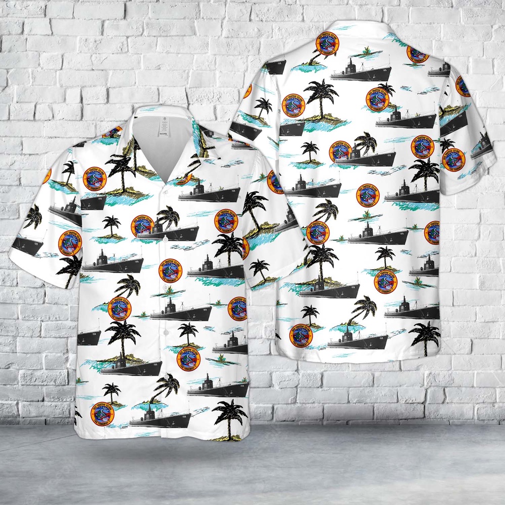 Us Navy Hawaiian Shirt US Navy USS Tautog SS 199 Tambor class Submarine In WWII Hawaiian Shirt Military Hawaiian Shirt 1 cswukq.jpg