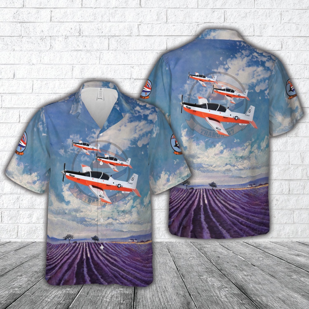 Us Navy Hawaiian Shirt US Navy VT 27 Beechcraft T 6b Texan II Hawaiian Shirt Military Hawaiian Shirt 1 ln2sjq.jpg