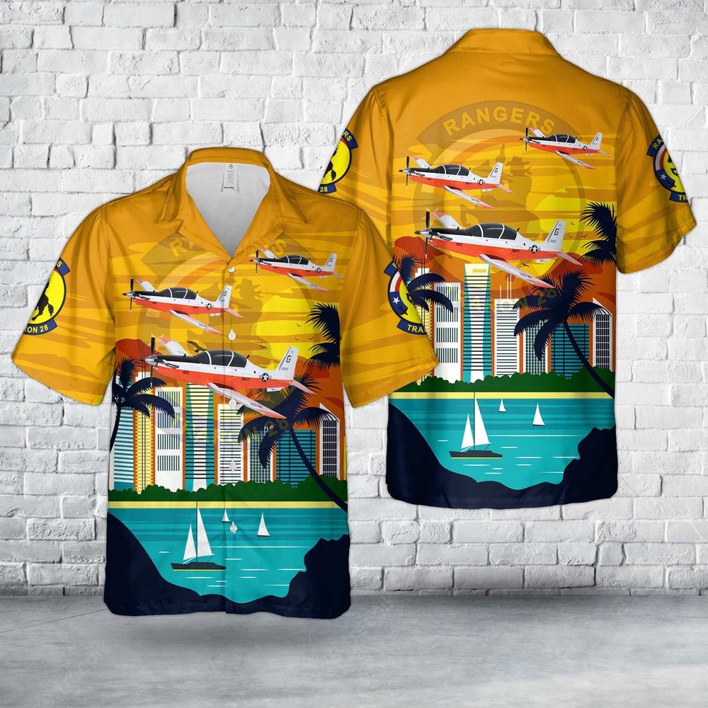Us Navy Hawaiian Shirt US Navy VT 28 Rangers T 6B Texan II Hawaiian Shirt Military Hawaiian Shirt 1 do1srz.jpg