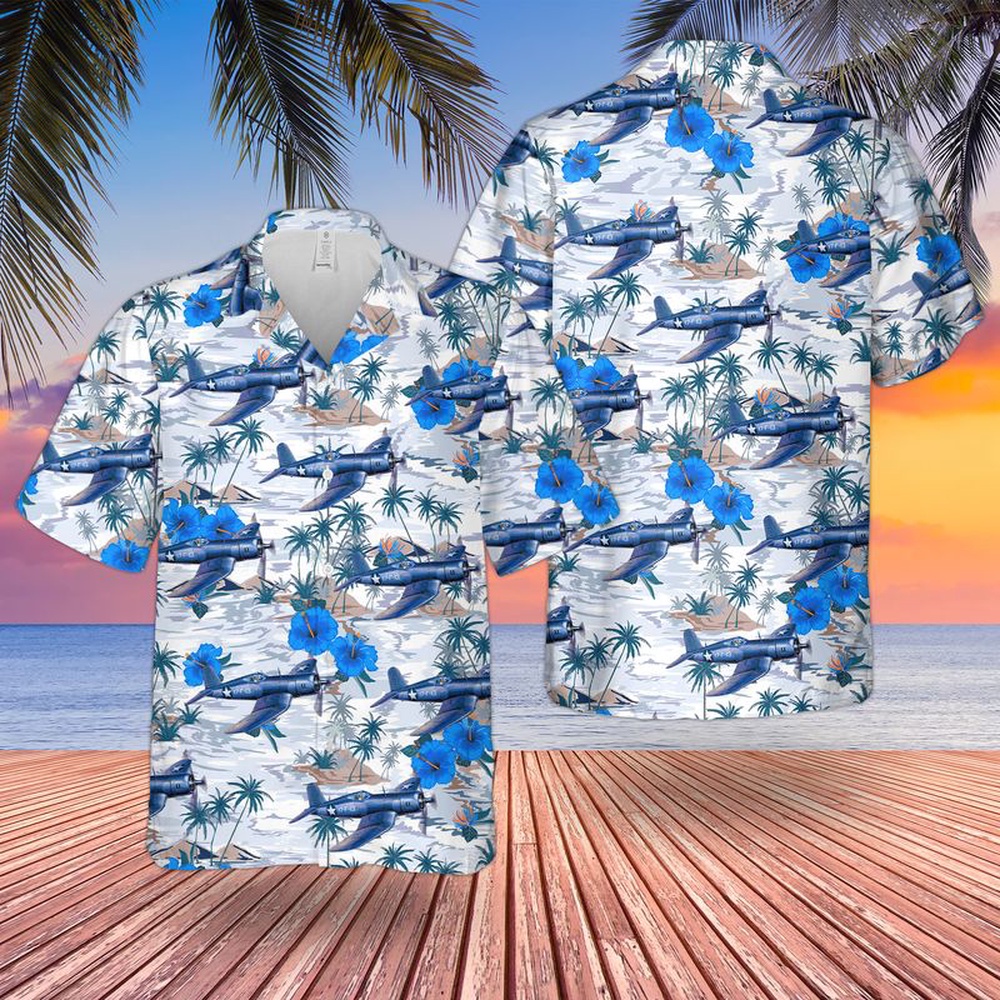 Us Navy Hawaiian Shirt US Navy Vought F4U 1 Corsair Birdcage Hawaiian Shirt Military Hawaiian Shirt 1 kadcfo.jpg