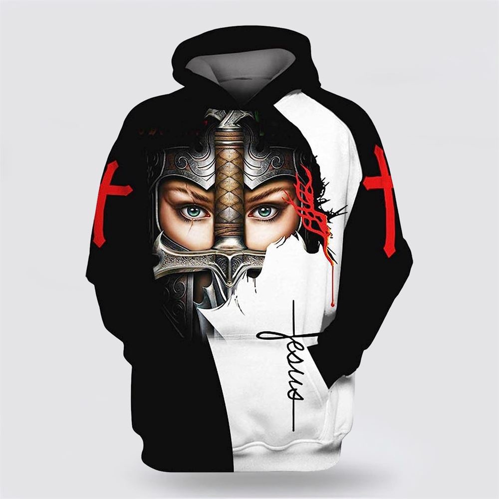 A Man Of Faith A Warrior Of Christ Camo Knight Christian Jesus 3D Hoodie Christian Hoodie Bible Hoodies Scripture Hoodies 1 ajcpva.jpg