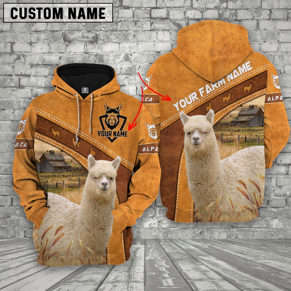 Alpaca 3D Customized Name Farm Name Hoodie Farm Hoodie Farmher Shirt 1 s4d30g.jpg Alpaca 3D Customized Name Farm Name Hoodie Farm Hoodie Farmher Shirt 1 s4d30g.jpg