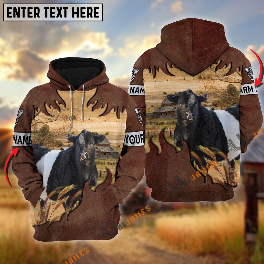 Belted Galloway Brown Hair Pattern Personalized Name 3D Hoodie Farm Hoodie Farmher Shirt 1 agncgu.jpg Belted Galloway Brown Hair Pattern Personalized Name 3D Hoodie Farm Hoodie Farmher Shirt 1 agncgu.jpg