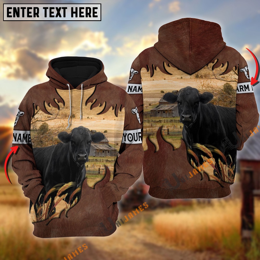 Black Angus Brown Hair Pattern Personalized Name 3D Hoodie Farm Hoodie Farmher Shirt 1 ynzt3e.jpg Black Angus Brown Hair Pattern Personalized Name 3D Hoodie Farm Hoodie Farmher Shirt 1 ynzt3e.jpg