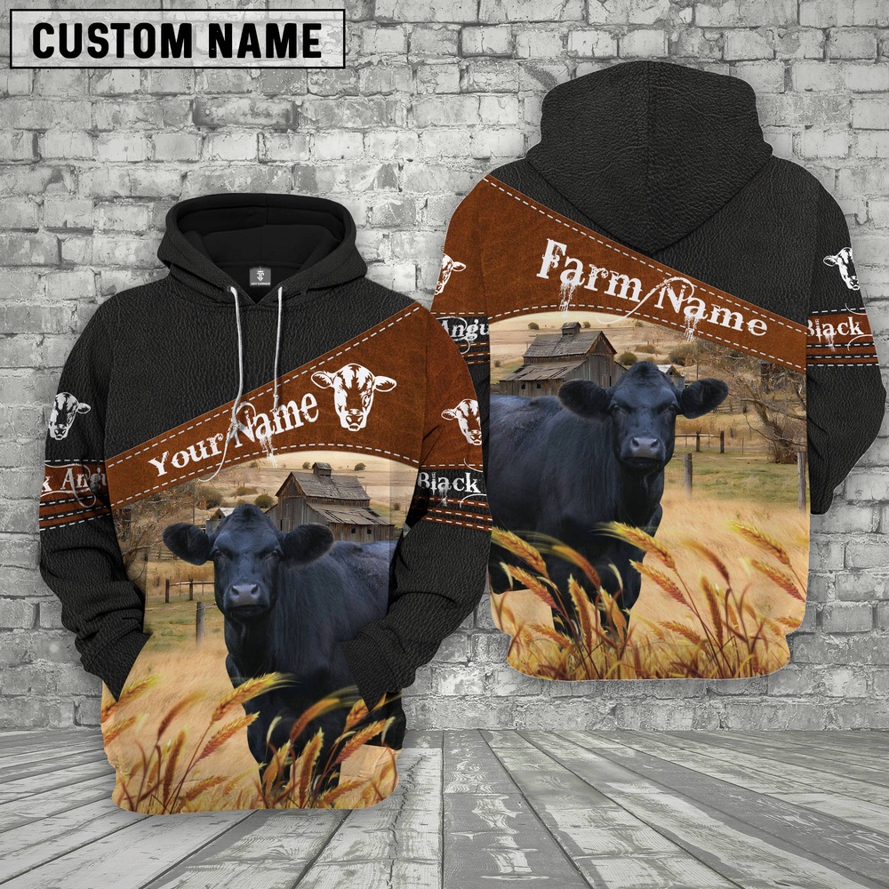 Black Angus On Farms Custom Name Printed 3D Black Hoodie Farm Hoodie Farmher Shirt 1 tqgt2m.jpg