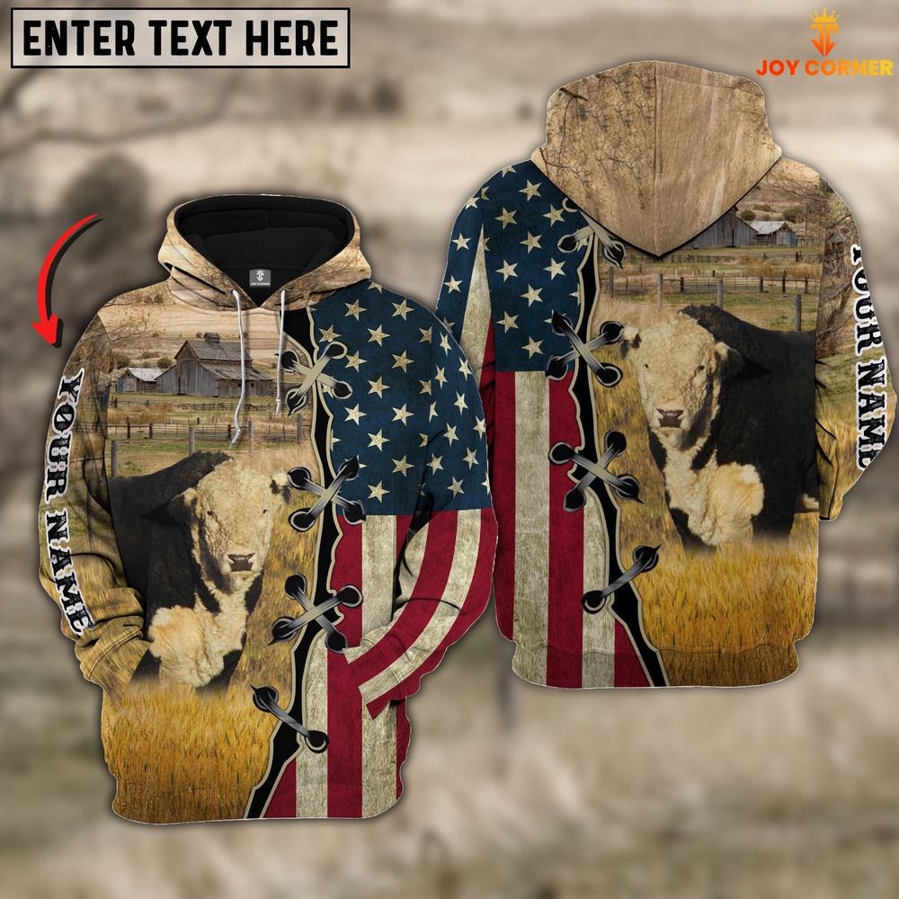 Black Hereford On Farms Custom Name American Flag 3D Shirt Farm Hoodie Farmher Shirt 1 qwuzaz.jpg