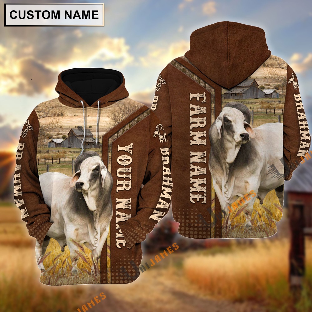 Brahman Personalized Name Farm Name 3D Hoodie Farm Hoodie Farmher Shirt 1 ma4soe.jpg