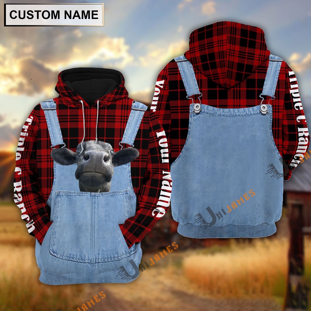 Cattle of Bryan Wiseman Red Jeans Pattern Personalized Name 3D Hoodie Farm Hoodie Farmher Shirt 1 hsl8uu.jpg