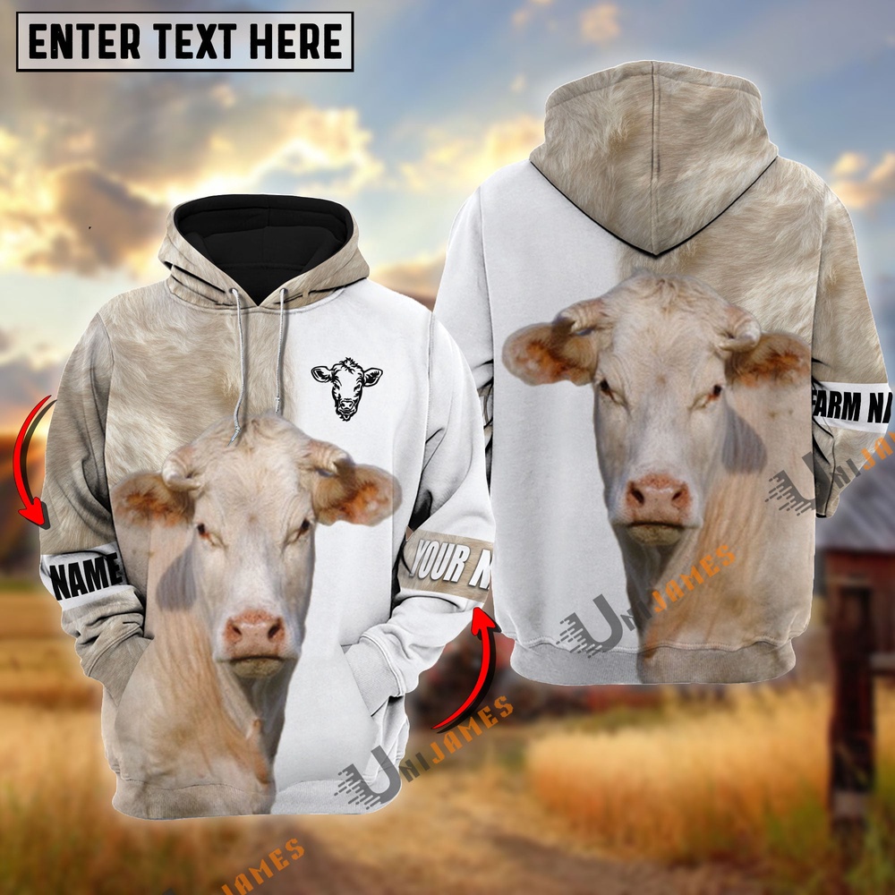 Charolais Cattle And White Personalized Name Shirt Farm Hoodie Farmher Shirt 1 l58bbf.jpg Charolais Cattle And White Personalized Name Shirt Farm Hoodie Farmher Shirt 1 l58bbf.jpg