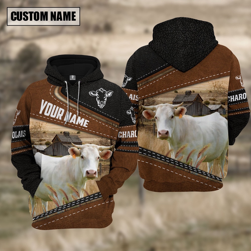Charolais Cattle Leather Pattern Farm Personalized 3D Hoodie Farm Hoodie Farmher Shirt 1 jkoldu.jpg Charolais Cattle Leather Pattern Farm Personalized 3D Hoodie Farm Hoodie Farmher Shirt 1 jkoldu.jpg
