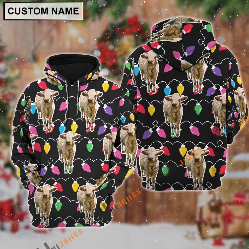Charolais Christmas Led Light Personalized Name 3D Hoodie Farm Hoodie Farmher Shirt 1 f6n3bj.jpg Charolais Christmas Led Light Personalized Name 3D Hoodie Farm Hoodie Farmher Shirt 1 f6n3bj.jpg