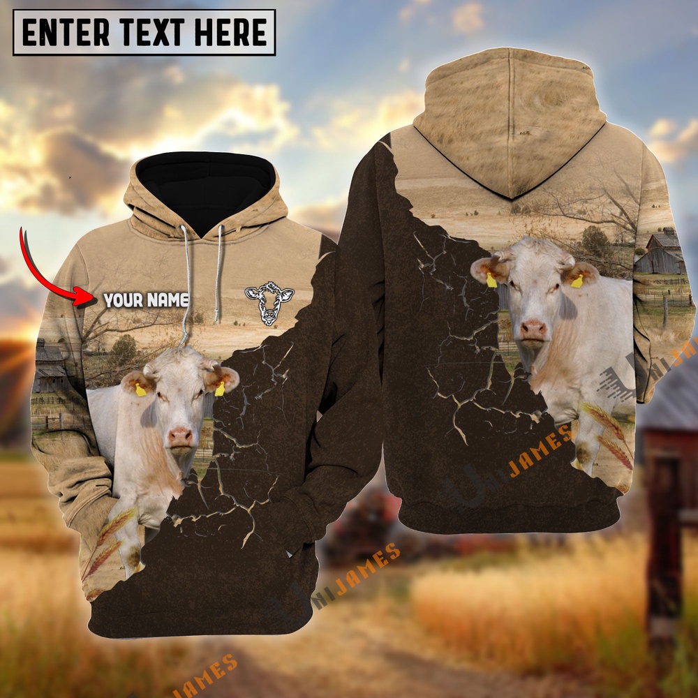 Charolais Farm Land Personalized Name Hoodie Farm Hoodie Farmher Shirt 1 hzcmox.jpg