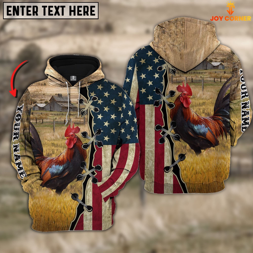 Chicken On Farms Custom Name American Flag 3D Shirt Farm Hoodie Farmher Shirt 1 uiohfh.jpg Chicken On Farms Custom Name American Flag 3D Shirt Farm Hoodie Farmher Shirt 1 uiohfh.jpg