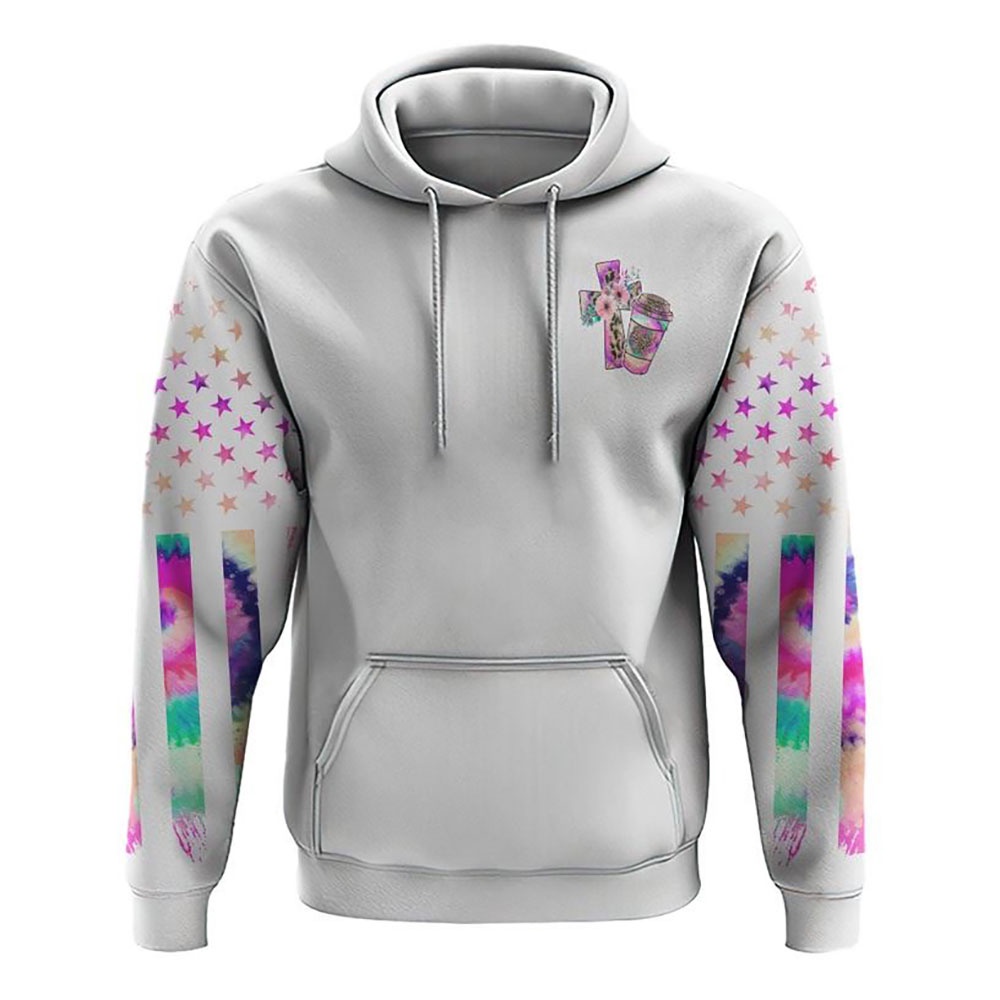 Coffee Gets Me Started Jesus Keeps Me Going Colorful Cross Faith Flag Tie Dye Hoodie Christian Hoodie Bible Hoodies Religious Hoodies 1 kzteqw.jpg