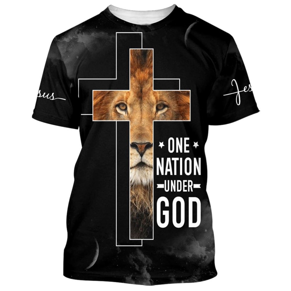 Cross The Lion Of Judahs One Nation Under God 3D T Shirt Christian T Shirt Jesus Tshirt Designs Jesus Christ Shirt 1 voawop.jpg Cross The Lion Of Judahs One Nation Under God 3D T Shirt Christian T Shirt Jesus Tshirt Designs Jesus Christ Shirt 1 voawop.jpg