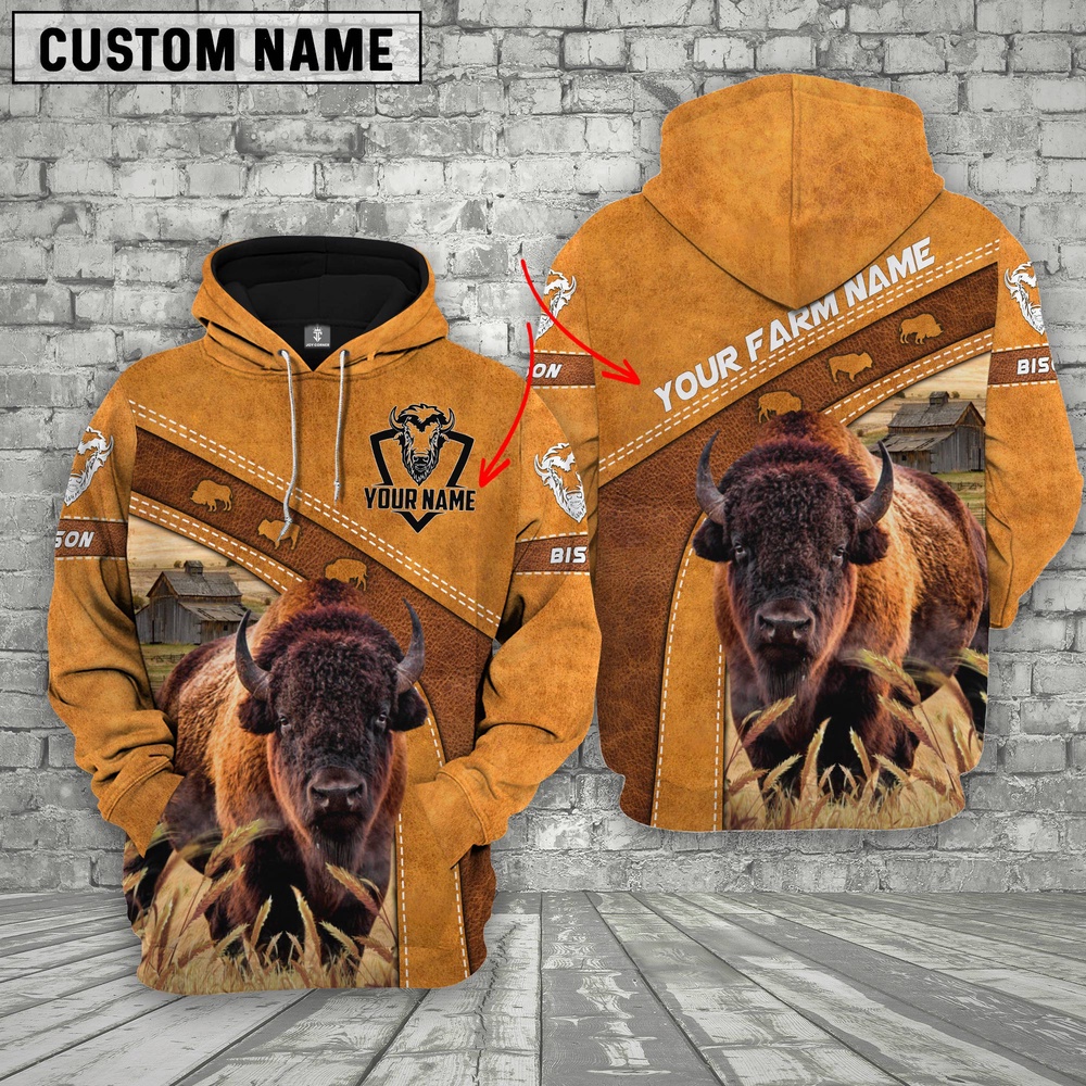 Custom Name 3D Bison Cattle Hoodie Farm Hoodie Farmher Shirt 1 whhtal.jpg Custom Name 3D Bison Cattle Hoodie Farm Hoodie Farmher Shirt 1 whhtal.jpg