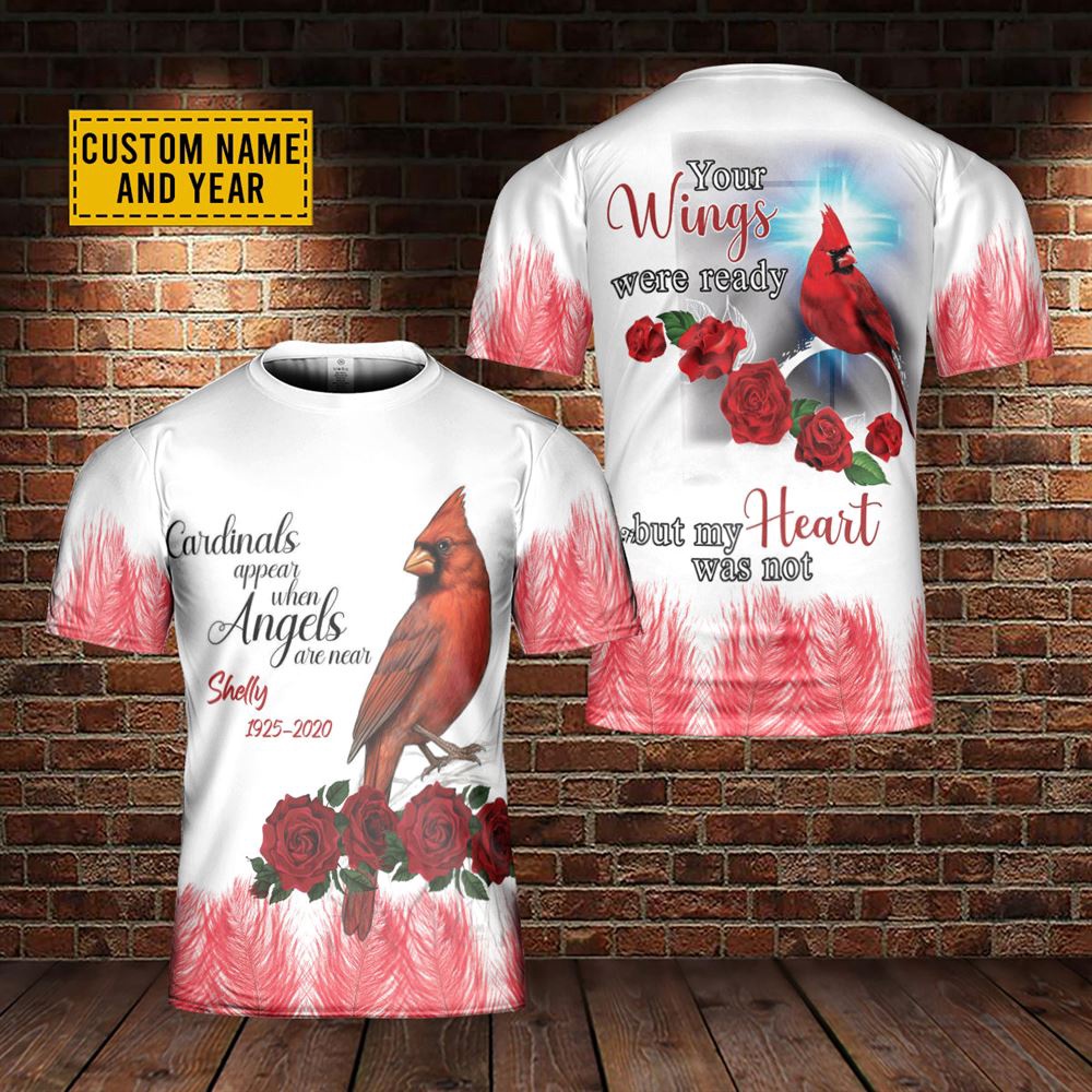 Custom Name Cardinals Appear When Angels Are Near Memorial 3D T Shirt Christian T Shirt Jesus Tshirt Designs Jesus Christ Shirt 1 cnsx4x.jpg Custom Name Cardinals Appear When Angels Are Near Memorial 3D T Shirt Christian T Shirt Jesus Tshirt Designs Jesus Christ Shirt 1 cnsx4x.jpg