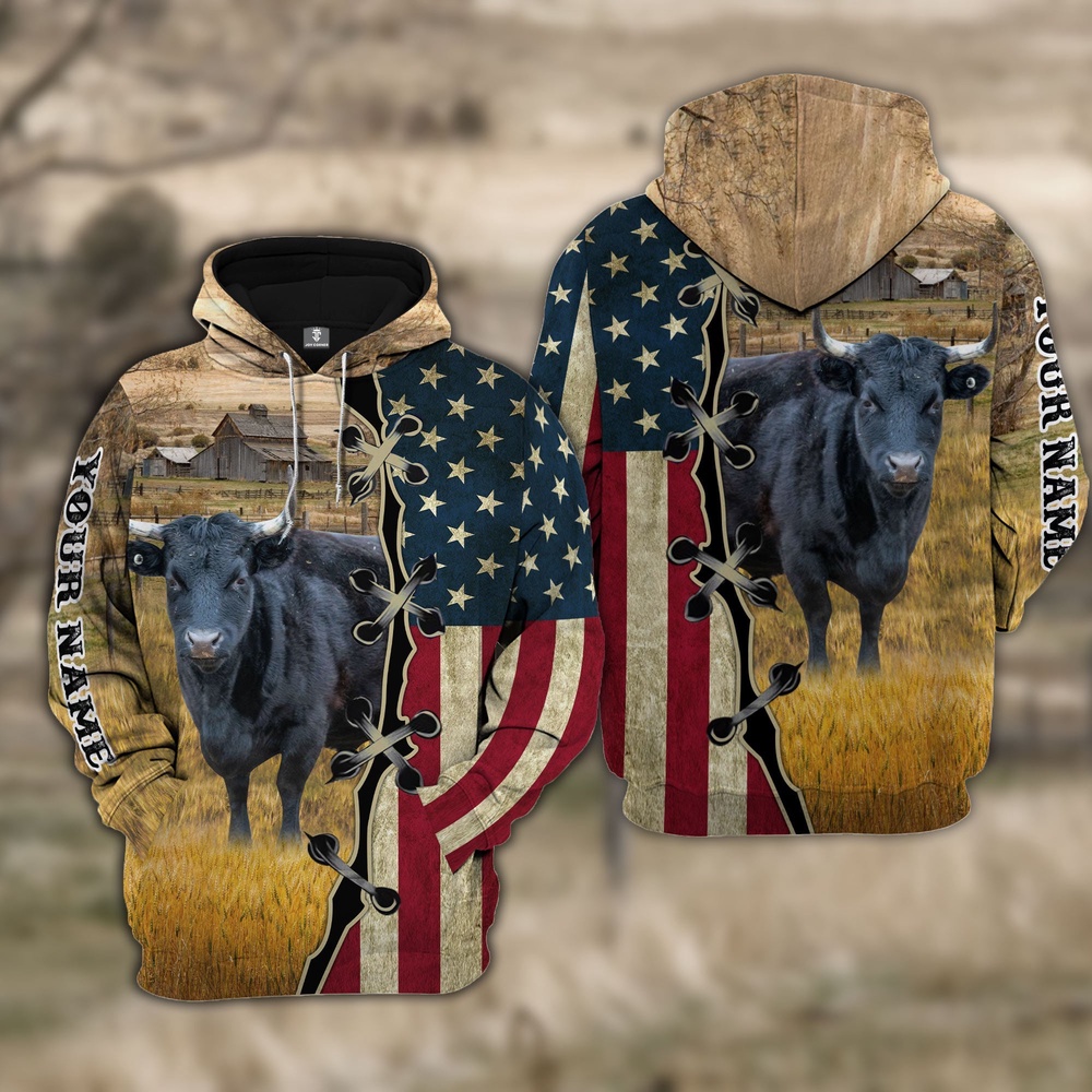 Custom Name Dexter Cattle American Flag 3D Shirt Farm Hoodie Farmher Shirt 1 xkfsru.jpg