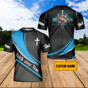 Custom Name Faith Over Fear Jesus…