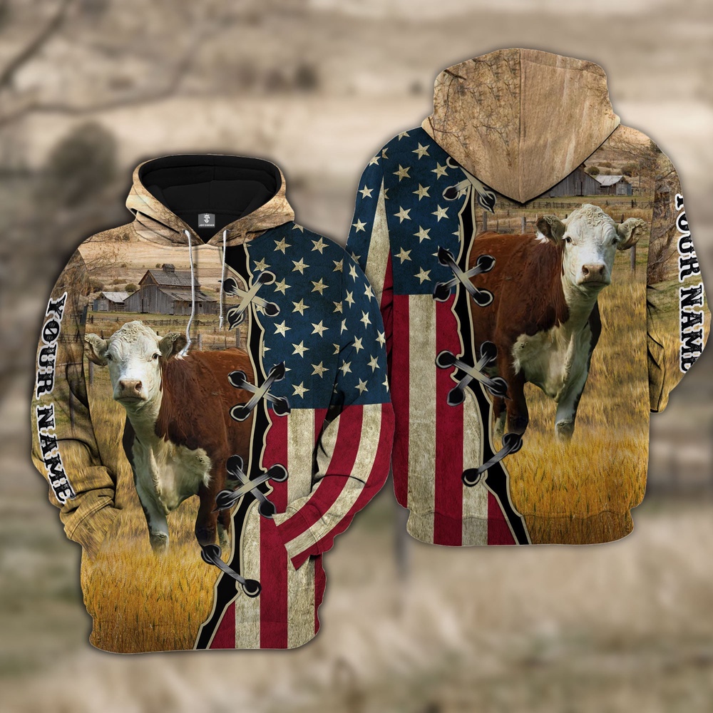 Custom Name Hereford Cattle American Flag 3D Shirt Farm Hoodie Farmher Shirt 1 jvawcl.jpg Custom Name Hereford Cattle American Flag 3D Shirt Farm Hoodie Farmher Shirt 1 jvawcl.jpg