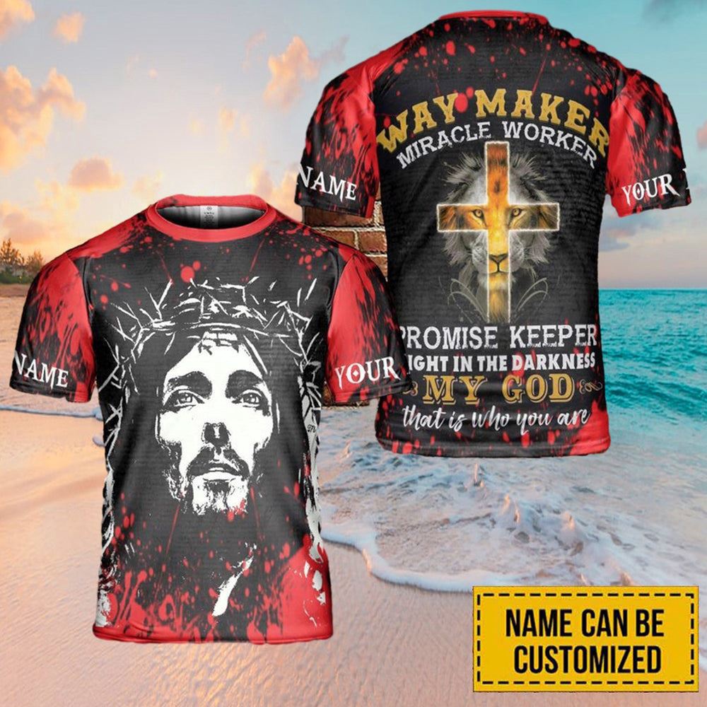 Custom Name Lion Jesus Cross Way Maker Custom Name 3D T Shirt Christian T Shirt Jesus Tshirt Designs Jesus Christ Shirt 1 tw2kyg.jpg Custom Name Lion Jesus Cross Way Maker Custom Name 3D T Shirt Christian T Shirt Jesus Tshirt Designs Jesus Christ Shirt 1 tw2kyg.jpg