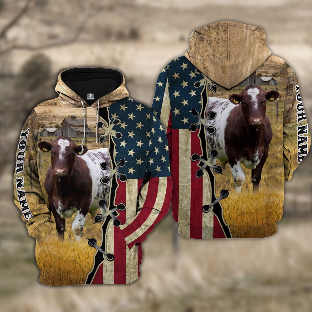 Custom Name Shorthorn Cattle American Flag 3D Shirt Farm Hoodie Farmher Shirt 1 l0mef9.jpg Custom Name Shorthorn Cattle American Flag 3D Shirt Farm Hoodie Farmher Shirt 1 l0mef9.jpg