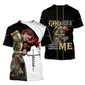 Customized God Designed Me Jesuss 3D…