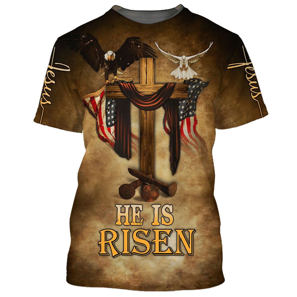 Easter He Is Risen Eagle Dove Vintage Wooden Cross 3D T Shirt Christian T Shirt Jesus Tshirt Designs Jesus Christ Shirt 1 gg1y4f.jpg Easter He Is Risen Eagle Dove Vintage Wooden Cross 3D T Shirt Christian T Shirt Jesus Tshirt Designs Jesus Christ Shirt 1 gg1y4f.jpg