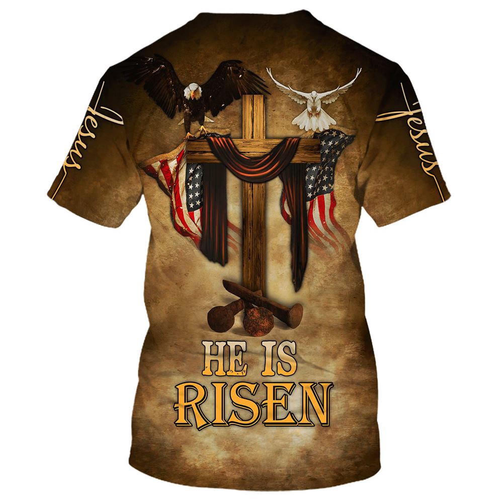 Easter He Is Risen Eagle Dove Vintage Wooden Cross 3D T Shirt Christian T Shirt Jesus Tshirt Designs Jesus Christ Shirt 2 szq6mk.jpg Easter He Is Risen Eagle Dove Vintage Wooden Cross 3D T Shirt Christian T Shirt Jesus Tshirt Designs Jesus Christ Shirt 2 szq6mk.jpg