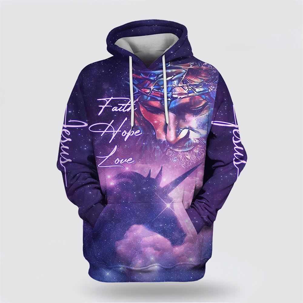 Faith Hope Love Jesus Purple Horse 3D Hoodies Christian Hoodie Bible Hoodies Scripture Hoodies 1 kvexm5.jpg
