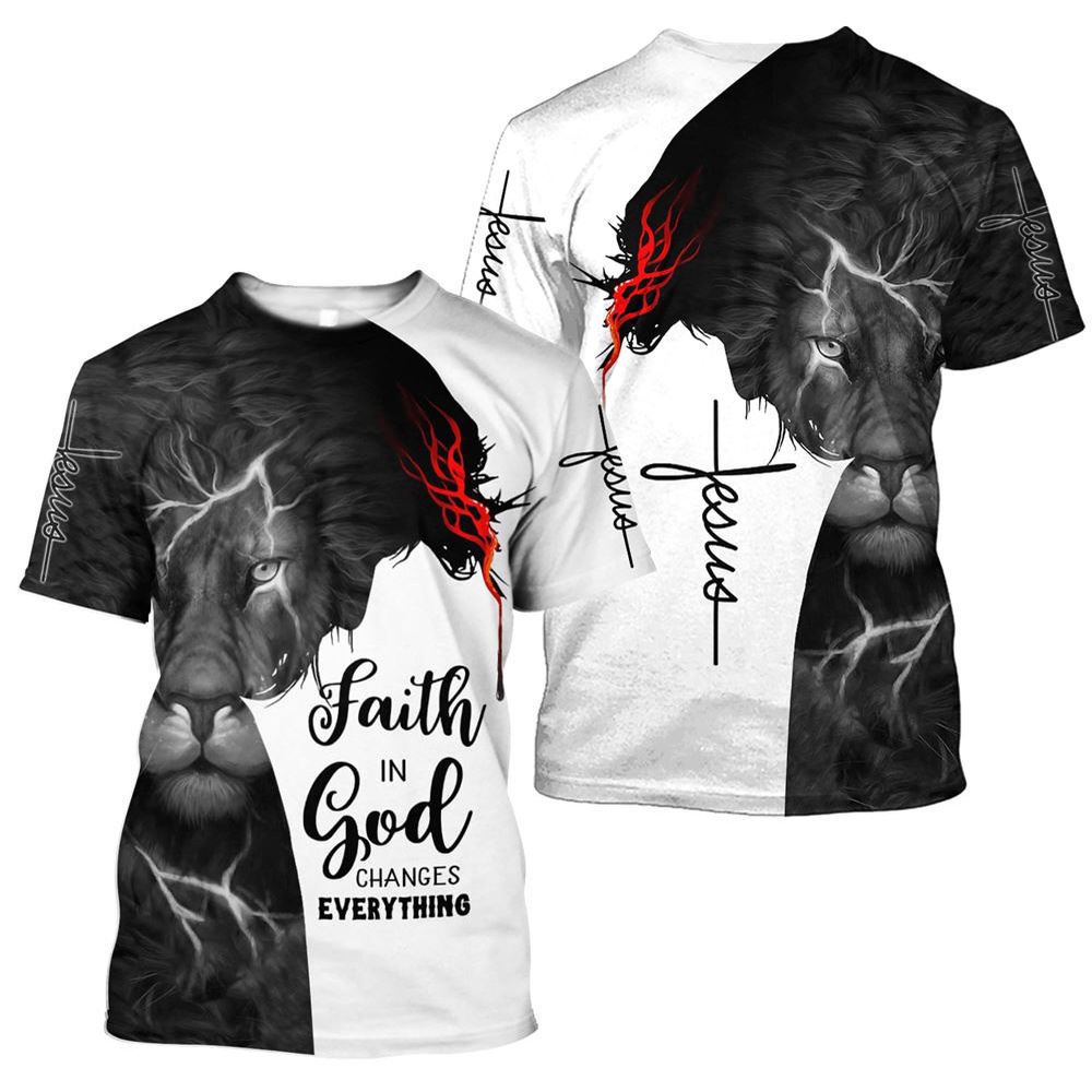 Faith In God Jesus Lion Jesus Unisex 3D T Shirt Christian T Shirt Jesus Tshirt Designs Jesus Christ Shirt 1 lnbckh.jpg