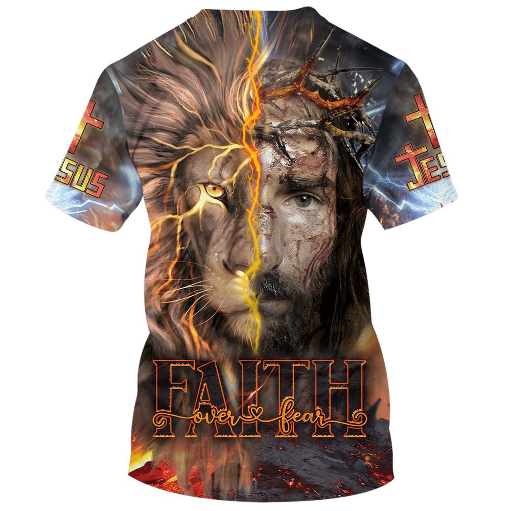 Faith Jesus And Lion 3D T Shirt Christian T Shirt Jesus Tshirt Designs Jesus Christ Shirt 2 laebw5.jpg