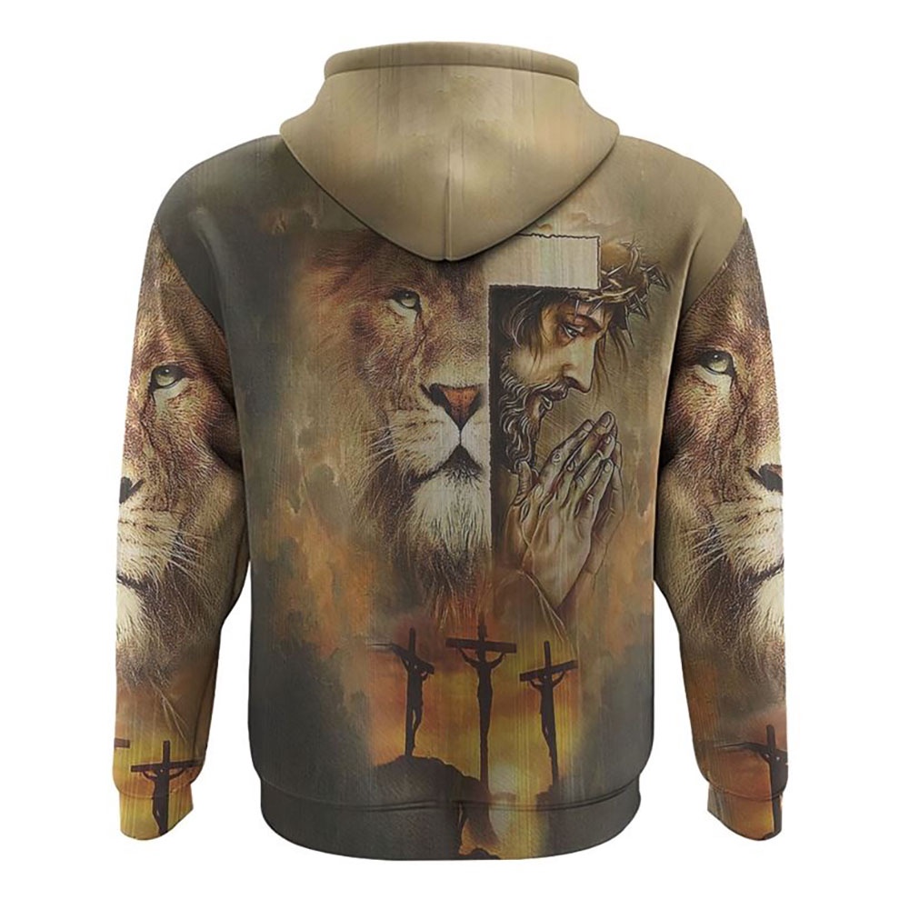 Faith Lion Jesus Cross Hoodie Christian Hoodie Bible Hoodies Religious Hoodies 2 jpqfgk.jpg