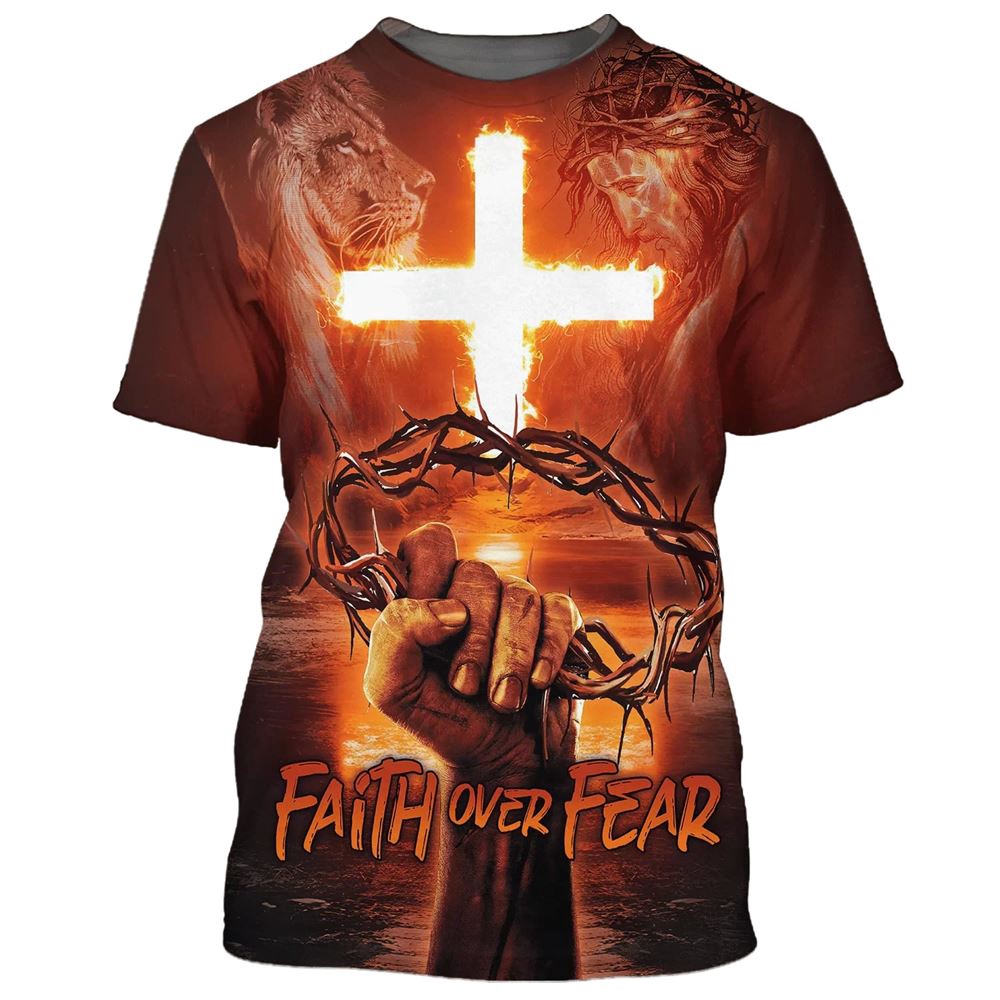 Faith Over Fear Crown Of Thorns Cross Fire 3D T Shirt Christian T Shirt Jesus Tshirt Designs Jesus Christ Shirt 1 m4n5x4.jpg Faith Over Fear Crown Of Thorns Cross Fire 3D T Shirt Christian T Shirt Jesus Tshirt Designs Jesus Christ Shirt 1 m4n5x4.jpg