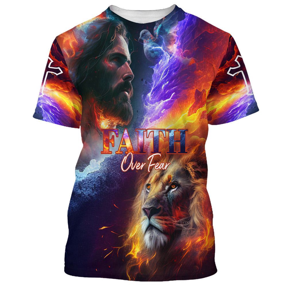 Faith Over Fear Jesus And Lion 3D T Shirt Christian T Shirt Jesus Tshirt Designs Jesus Christ Shirt 1 xodub0.jpg Faith Over Fear Jesus And Lion 3D T Shirt Christian T Shirt Jesus Tshirt Designs Jesus Christ Shirt 1 xodub0.jpg