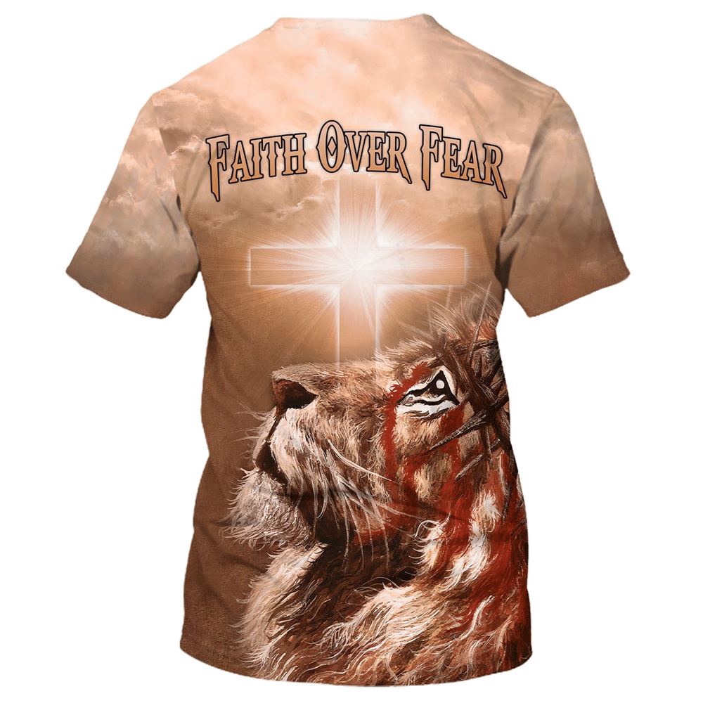 Faith Over Fear Lion Cross 1 3D T Shirt Christian T Shirt Jesus Tshirt Designs Jesus Christ Shirt 2 vkguyg.jpg Faith Over Fear Lion Cross 1 3D T Shirt Christian T Shirt Jesus Tshirt Designs Jesus Christ Shirt 2 vkguyg.jpg