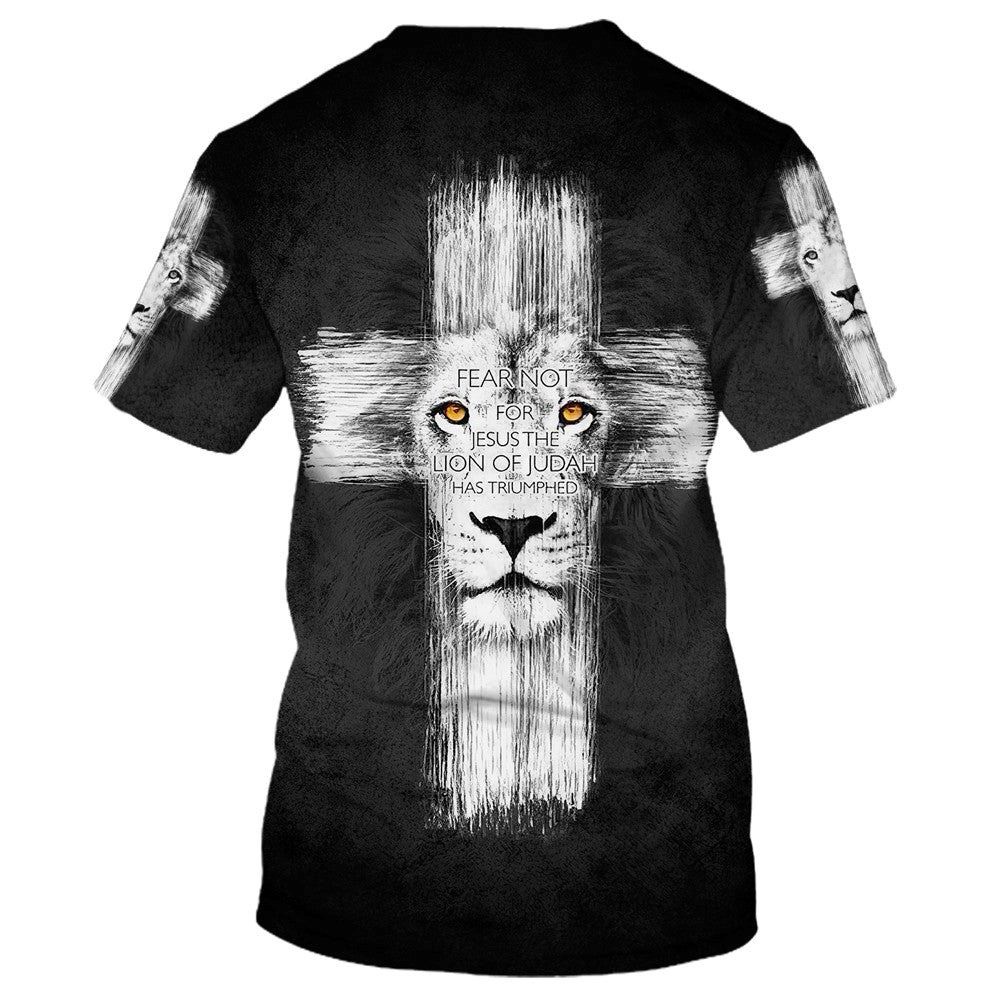 Fear Not For Jesus The Lion Of Judah 3D T Shirt Christian T Shirt Jesus Tshirt Designs Jesus Christ Shirt 2 ytijew.jpg Fear Not For Jesus The Lion Of Judah 3D T Shirt Christian T Shirt Jesus Tshirt Designs Jesus Christ Shirt 2 ytijew.jpg