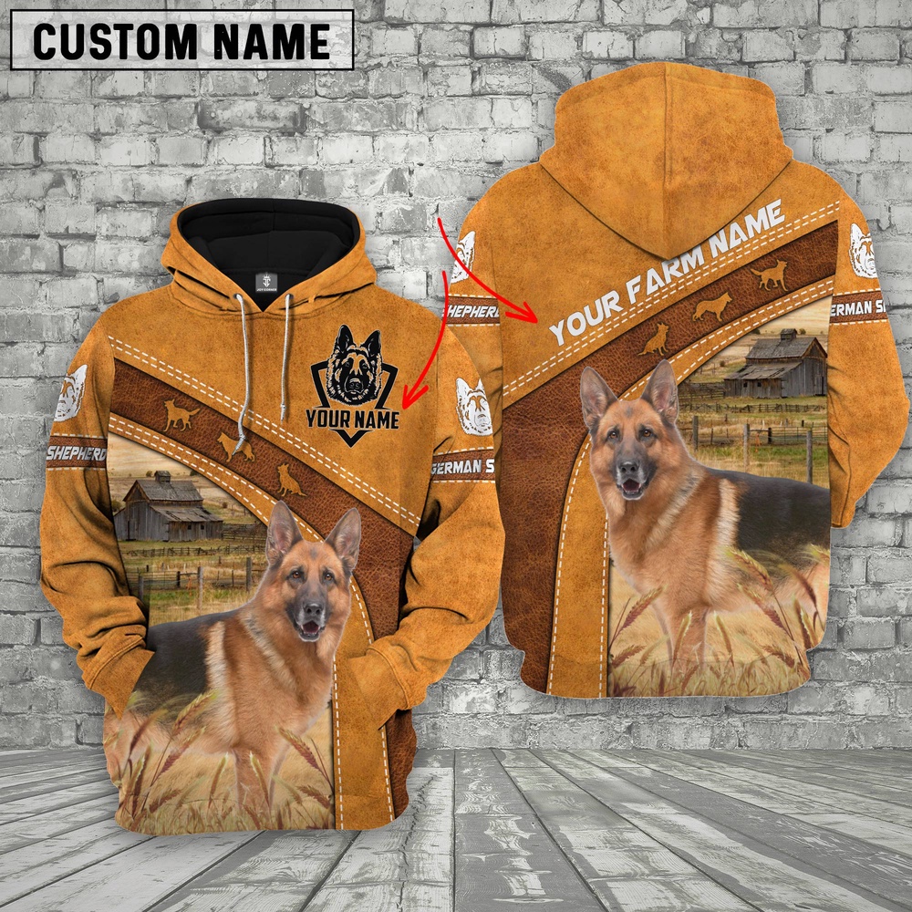 German Shepherd 3D Customized Name Farm Name Hoodie Farm Hoodie Farmher Shirt 1 qesefm.jpg