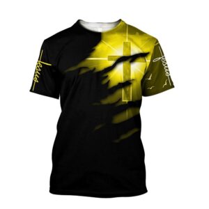 Glowing Light Cross Black Color Jesus…