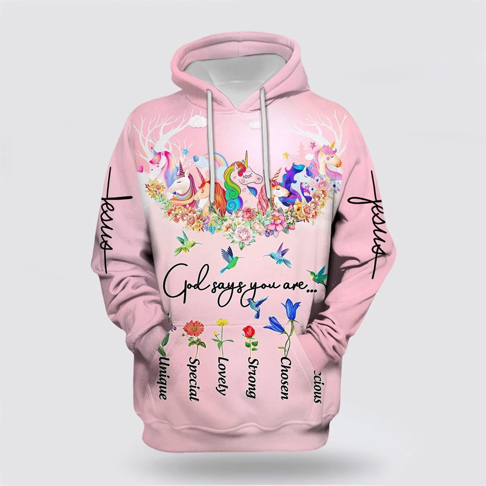 God Say You Are 3d All Over Print Unicorn And Hummingbird 3D Hoodie Christian Hoodie Bible Hoodies Scripture Hoodies 1 llr83i.jpg God Say You Are 3d All Over Print Unicorn And Hummingbird 3D Hoodie Christian Hoodie Bible Hoodies Scripture Hoodies 1 llr83i.jpg