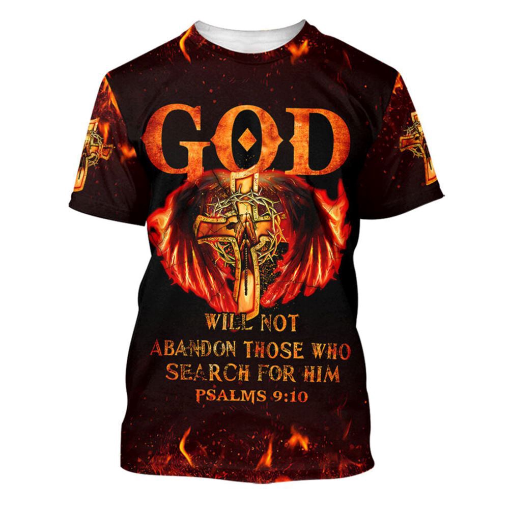 God Will Not Abandon Those Who Search For Him 3D T Shirt Christian T Shirt Jesus Tshirt Designs Jesus Christ Shirt 1 nmq5gh.jpg