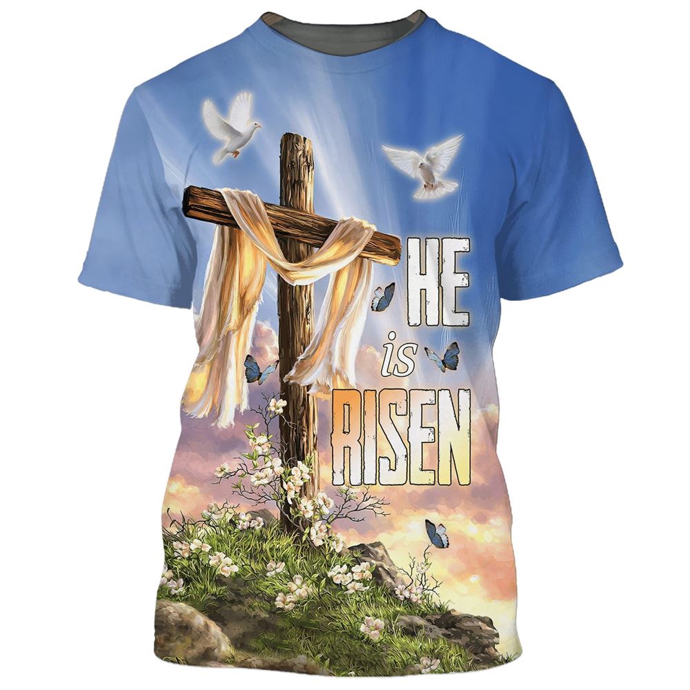 He Is Risen Cross Dove Easter Lily 3D T Shirt Christian T Shirt Jesus Tshirt Designs Jesus Christ Shirt 1 aw8nb0.jpg He Is Risen Cross Dove Easter Lily 3D T Shirt Christian T Shirt Jesus Tshirt Designs Jesus Christ Shirt 1 aw8nb0.jpg