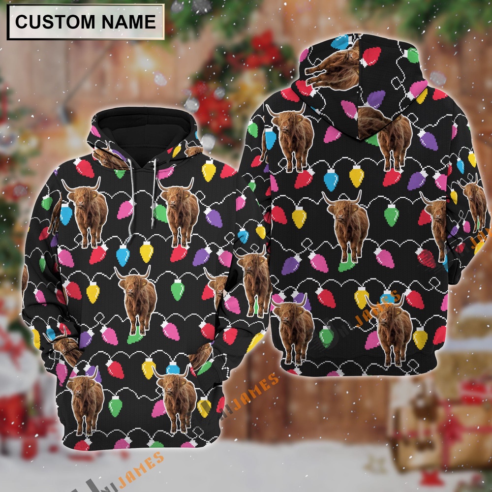 Highland Christmas Led Light Personalized Name 3D Hoodie Farm Hoodie Farmher Shirt 1 wdo9p3.jpg Highland Christmas Led Light Personalized Name 3D Hoodie Farm Hoodie Farmher Shirt 1 wdo9p3.jpg