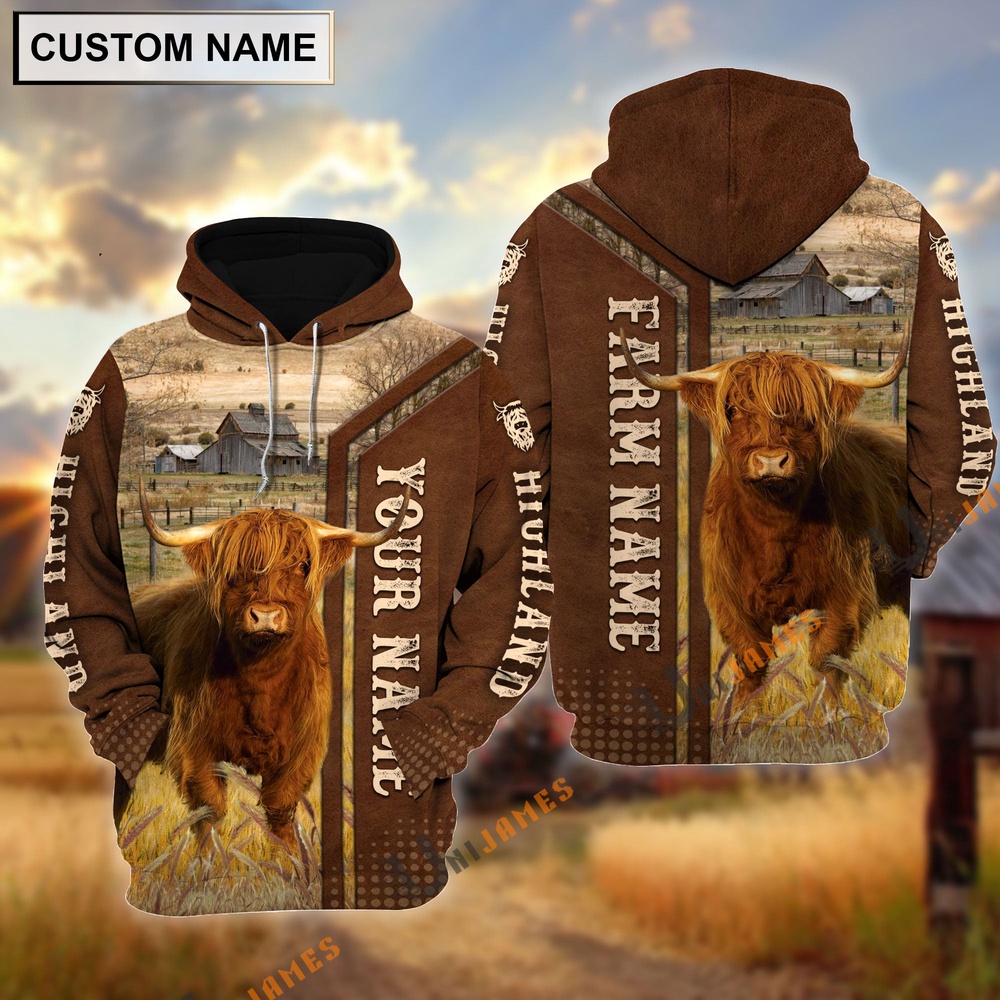 Highland Personalized Name Farm Name 3D Hoodie Farm Hoodie Farmher Shirt 1 lerx0m.jpg