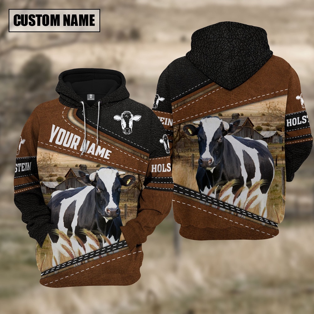Holstein Cattle Leather Pattern Farm Personalized 3D Hoodie Farm Hoodie Farmher Shirt 1 guron4.jpg Holstein Cattle Leather Pattern Farm Personalized 3D Hoodie Farm Hoodie Farmher Shirt 1 guron4.jpg