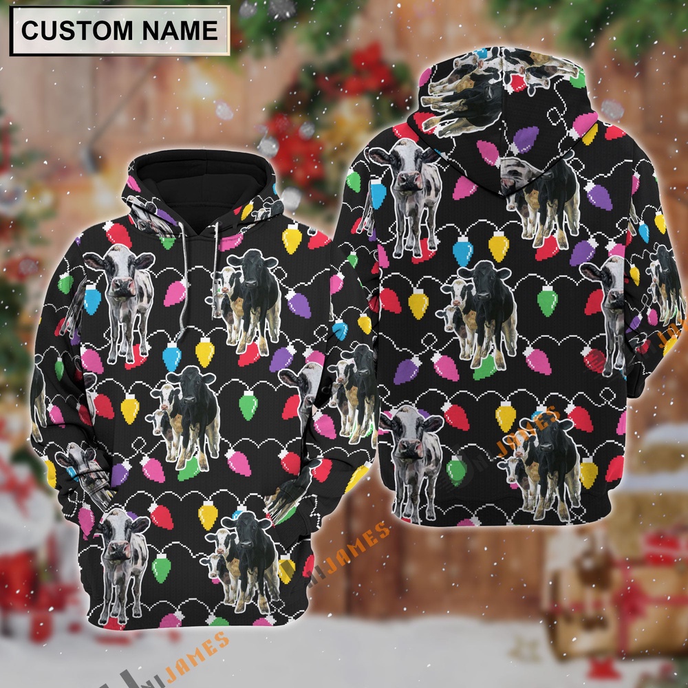 Holstein Christmas Led Light Personalized Name 3D Hoodie Farm Hoodie Farmher Shirt 1 ahtxly.jpg