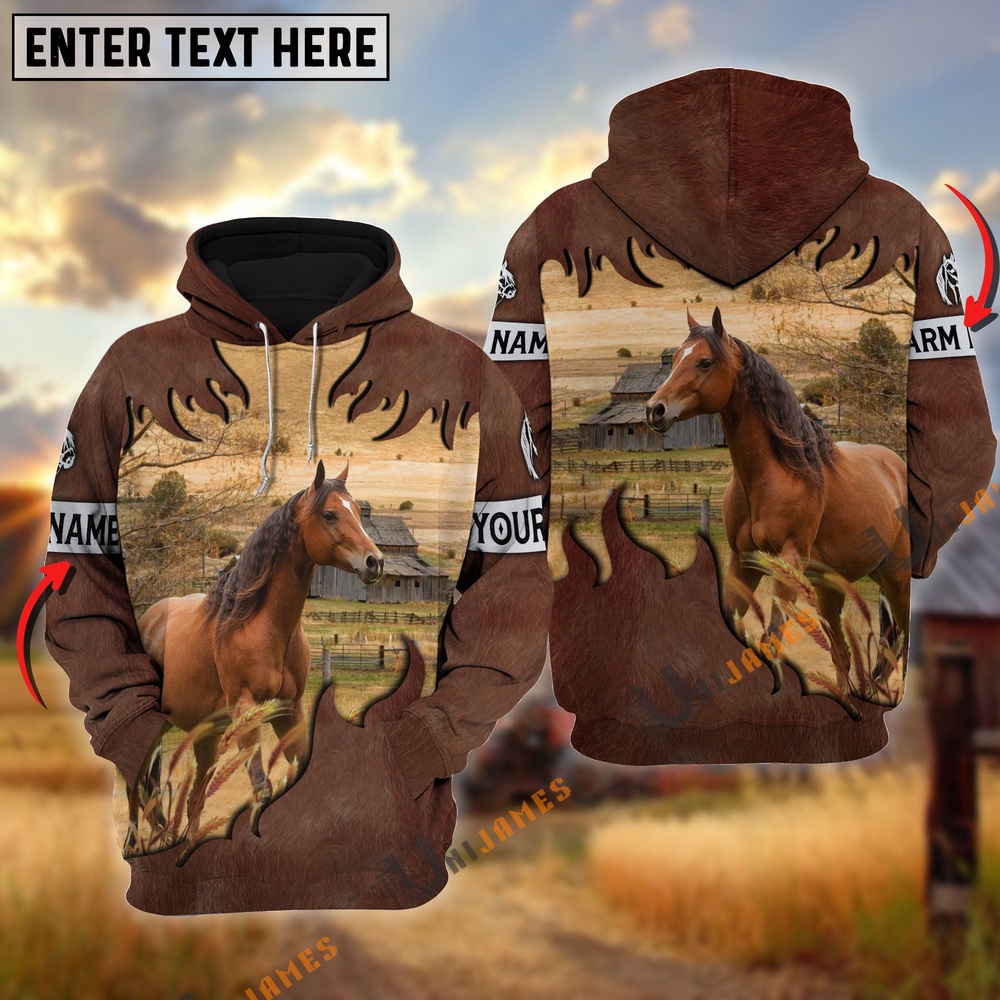 Horse Brown Hair Pattern Personalized Name 3D Hoodie Farm Hoodie Farmher Shirt 1 agxwso.jpg Horse Brown Hair Pattern Personalized Name 3D Hoodie Farm Hoodie Farmher Shirt 1 agxwso.jpg