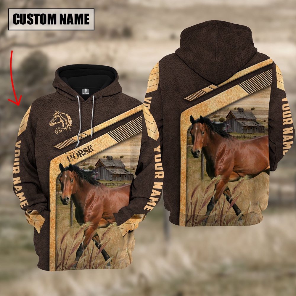 Horse On The Meadow Custom Name Hoodie Farm Hoodie Farmher Shirt 1 yvskpj.jpg